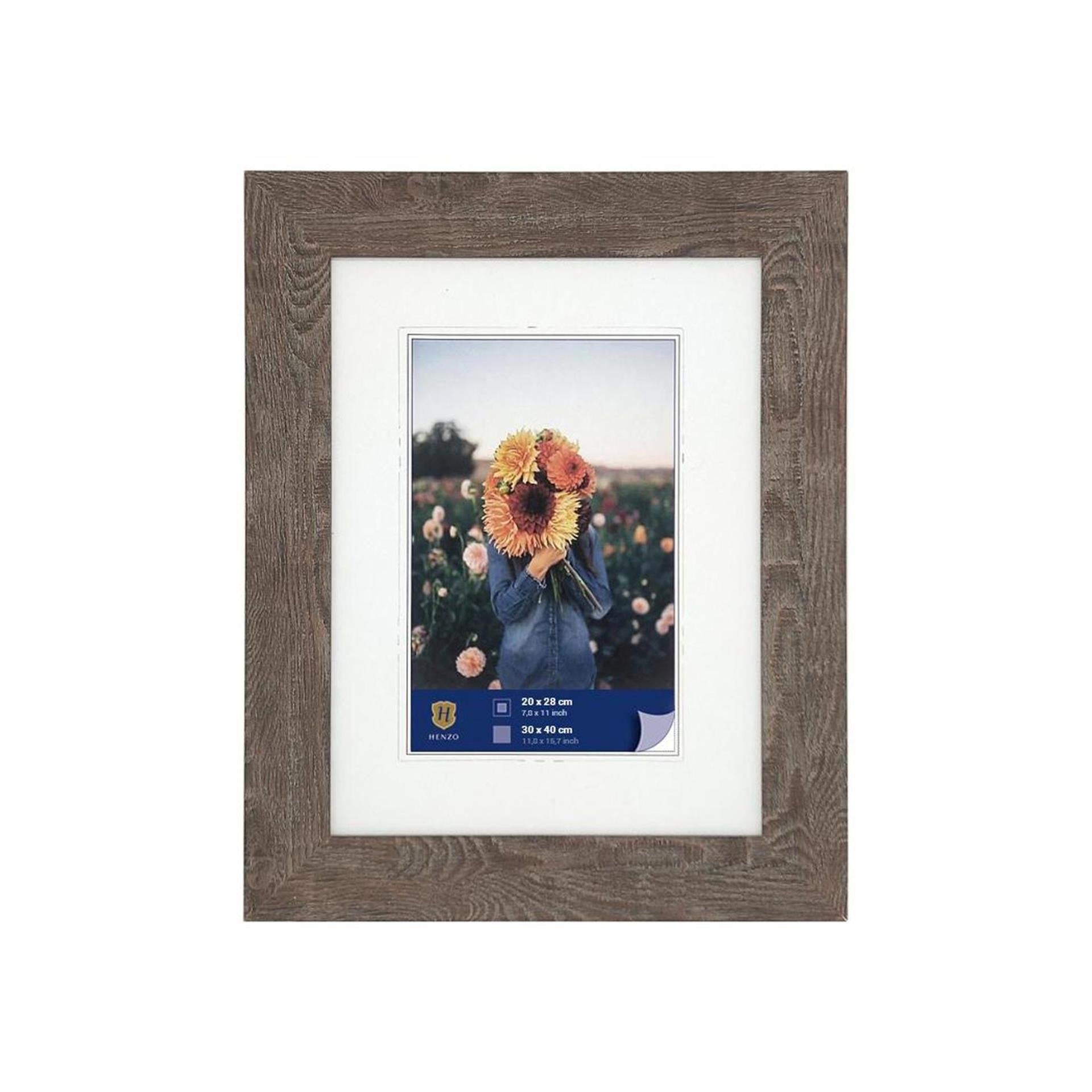 Henzo fotolijst dahlia 30x40cm midden bruin