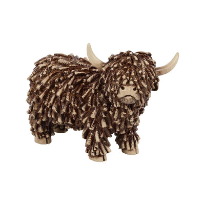 Countryfield schotse hooglande dorkas s bruin polystone 18x8,5x13cm