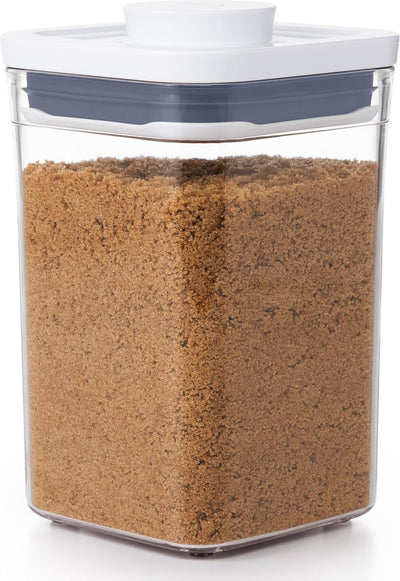 Oxo voorraadbus 'pop' klein vierkant - laag (1,0 liter)