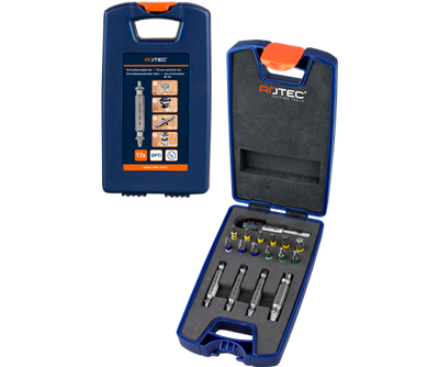 Rotec schroefverwijderbits 17-delig