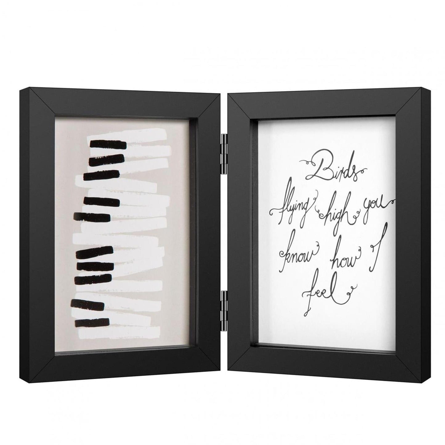 Henzo fotolijst piano tweeluik 13x18cm zwart