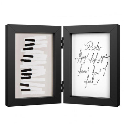Henzo fotolijst piano tweeluik 10x15cm zwart