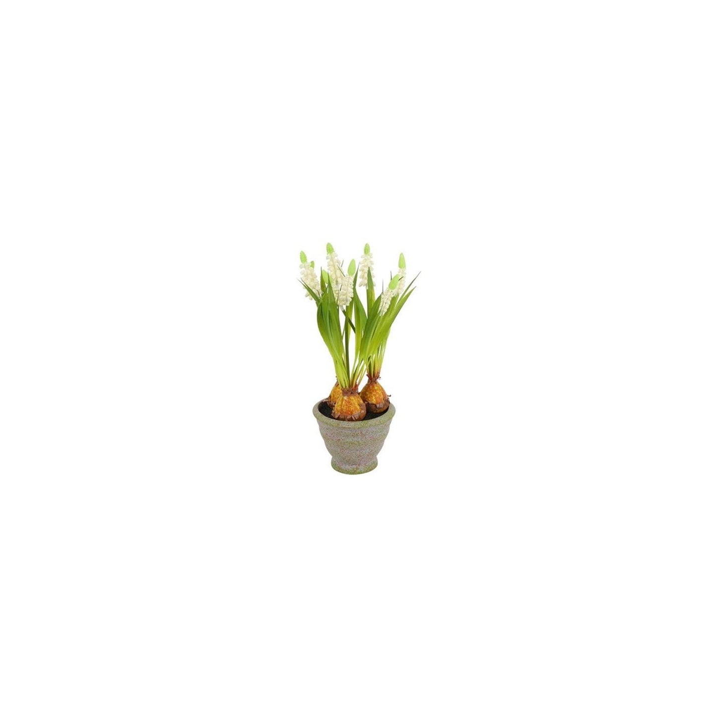 Countryfield kunstbloem in pot muscari wit h28cm