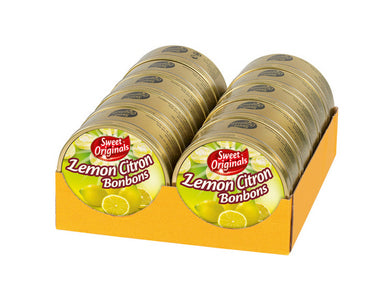 Sweet originals lemon bonbons blikje (10x 200gr)
