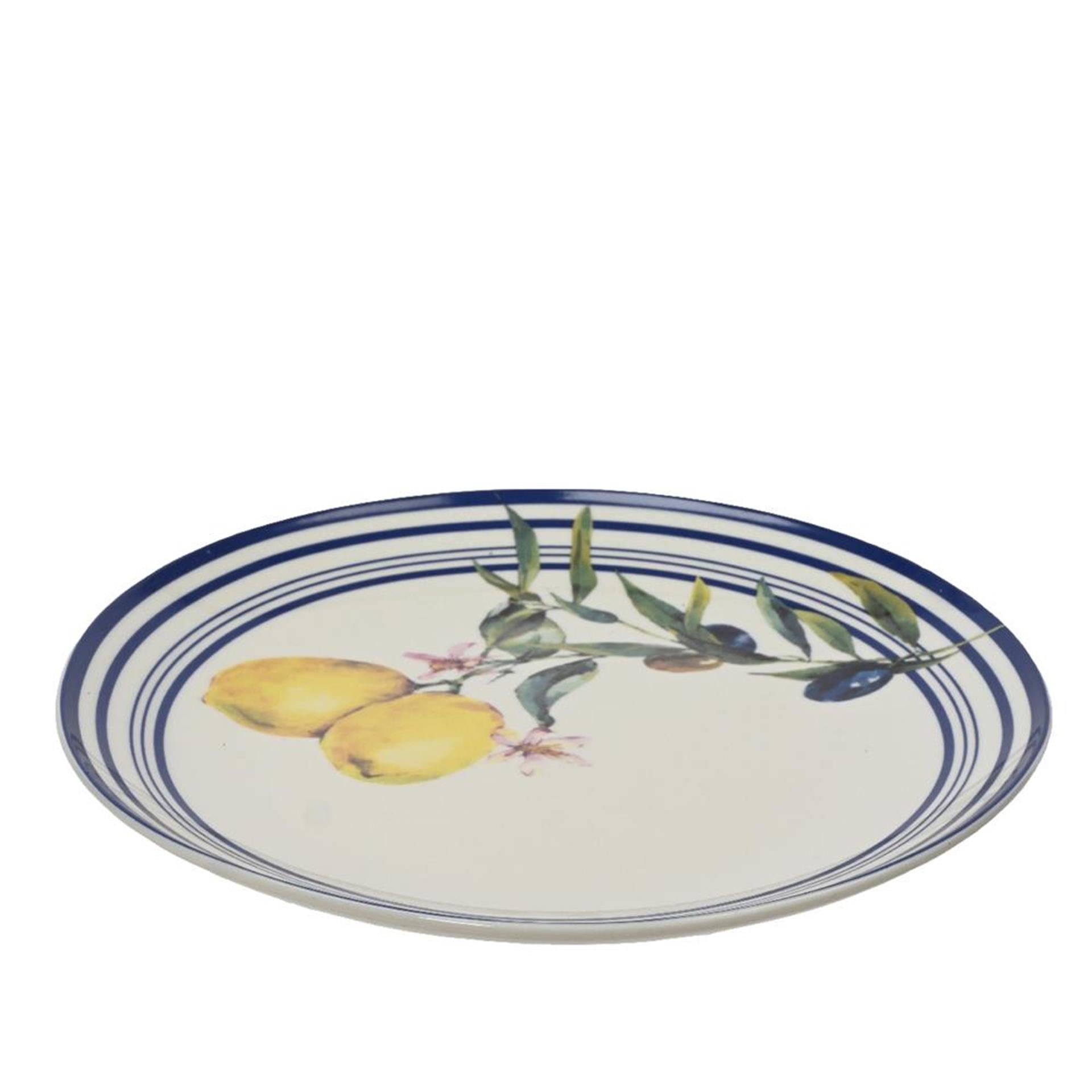 Decoris bord met citroen decoratie porselein dia.20,3x2cm