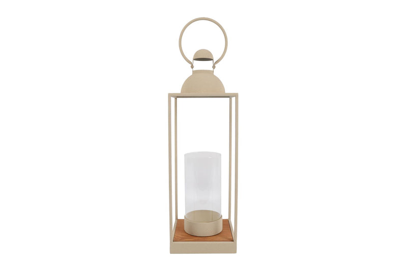 Countryfield lantaarn crème metaal h71cm