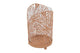 Countryfield waxinelichthouder janine s beige metaal 9,5x9,5x15cm