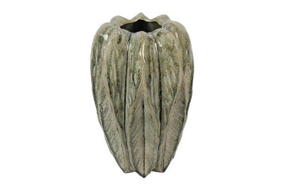 Countryfield vaas leaf groen ø22,5x35cm