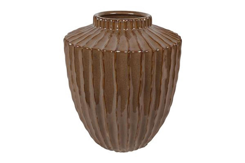 Countryfield vaas duuk m bruin ø27x32cm