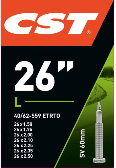 CST Binnenband 26x1,75-1.90-2.30 ETRTO 47 62-559, Ventiel: Presta Frans 60mm