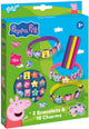 Bambolino peppa pig armbandjes maken set 3 schuif armbandjes met 18 bedels - speelgoed junior vanaf 3 jaar peuter kleuter