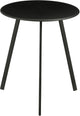 Mica decorations seatle bijzettafel voor buiten - salontafel rond - plantentafel en koffietafel - h45 x d38 cm - ijzer - zwart