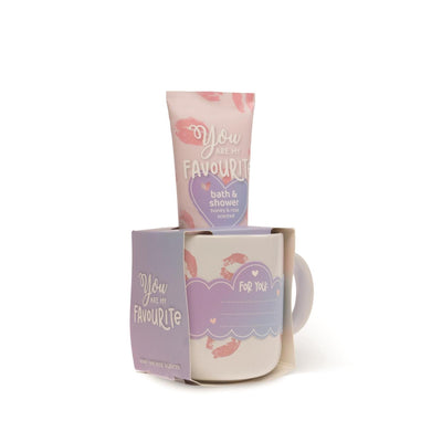 Source balance bad giftset my favourite douche gel 100ml met mok