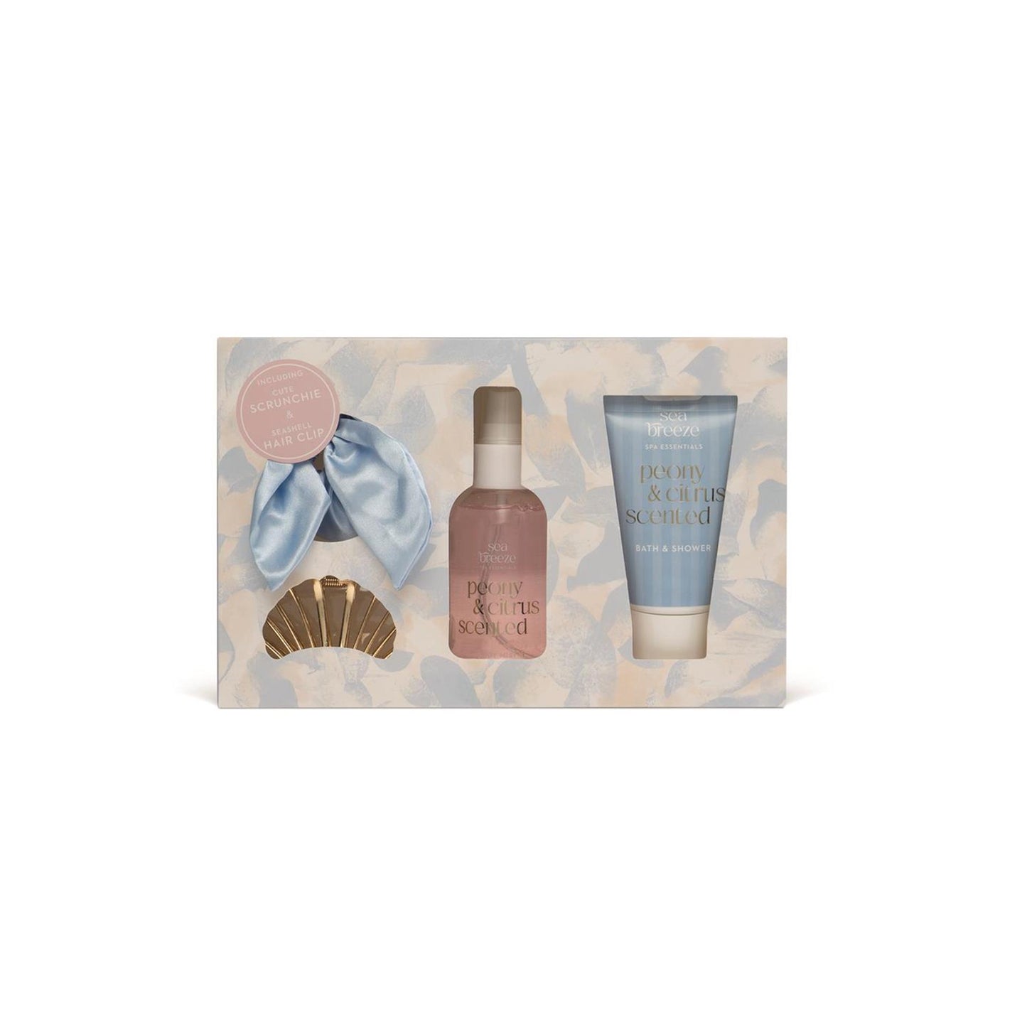Source balance bad giftset sea breeze geschenkset met haar accessoires bodymist 100mlbad douche gel 75ml