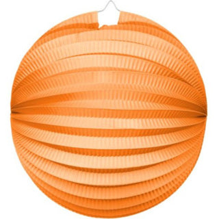 Lampion oranje rond | 2 stuks