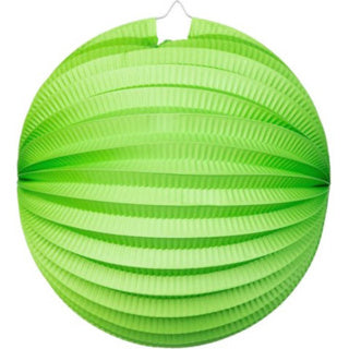 Lampion lichtgroen rond | 2 stuks