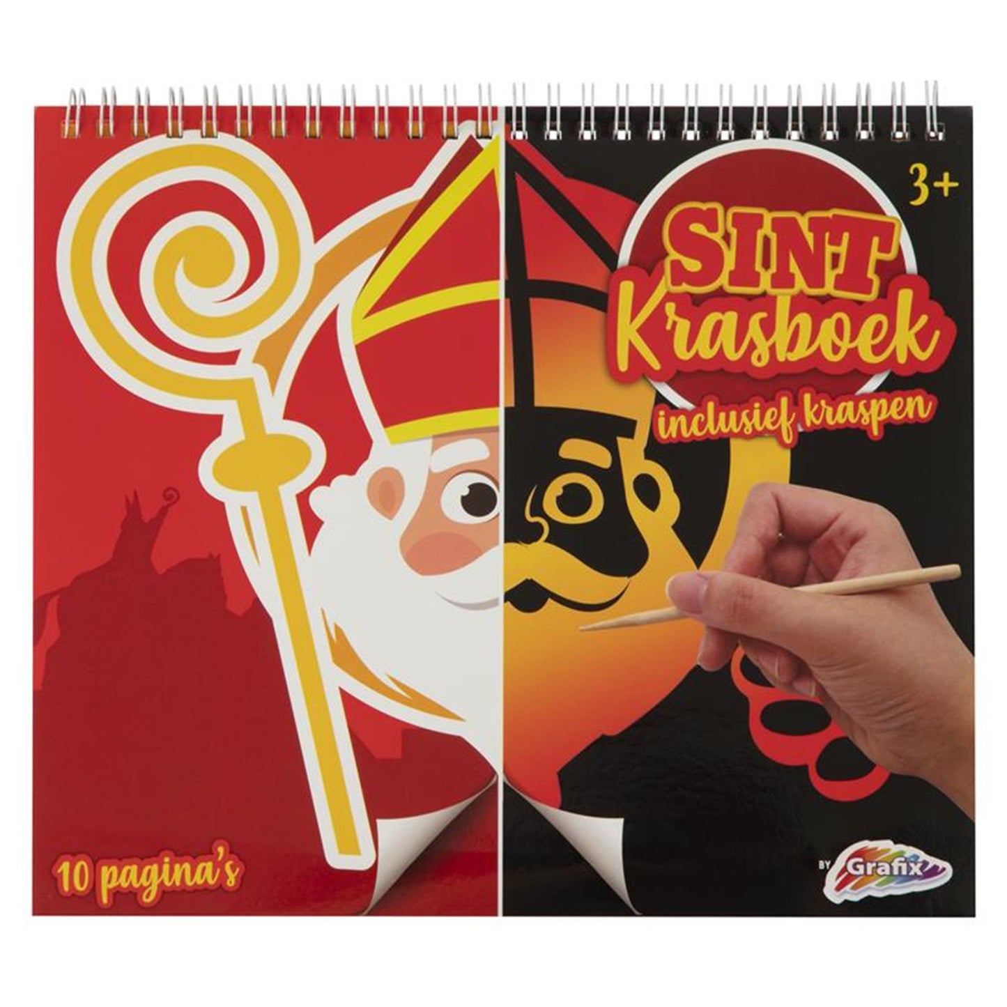 Grafix sint krasboek maak de tekening af