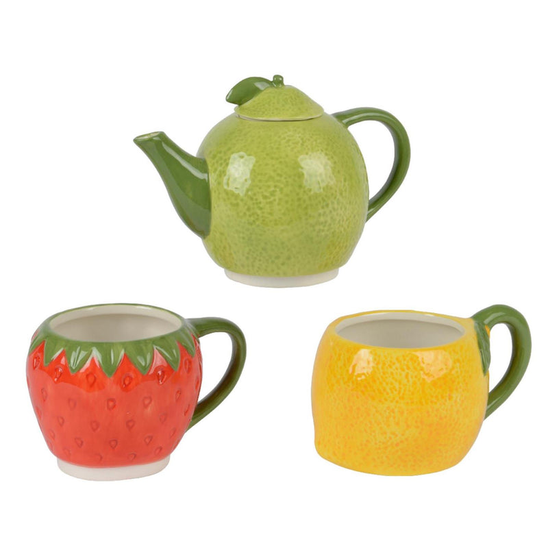 Decoris theeset fruit dolomiet h24cm