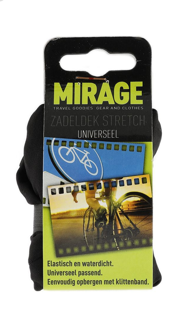 Zadeldek Mirage universeel - stretch nylon - zwart