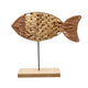 Decoris vis touw op voet 33cm8cmh30cm fsc mix 70%