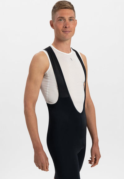 Bbb cycling fietsbroek heren met zeem - originals padding - wielrenbroek heren met bretels - ademend mesh - powerfit 2.0 bibshorts - zwart - maat xl - bbw-428