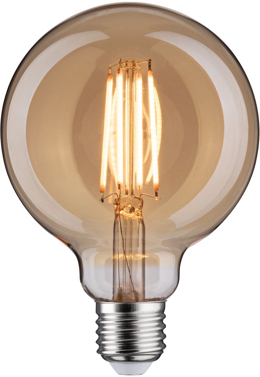 Paulmann 1879 filament 230 v 3-step-dim led globe g95 e27 470lm 6w 1800k dimbaar goud