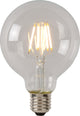 Lucide g80 class b - filament lamp - ø 8 cm - led dimbaar - e27 - 1x7w 2700k - transparant