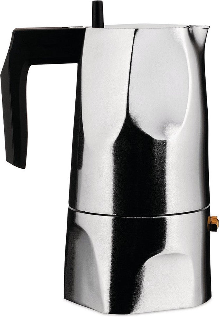 Alessi percolator ossidiana - mt18 3 - 3 kops - door mario trimarchi