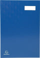 Exacompta handtekenmap voor ft 24 x 35 cm | uit karton overdekt met pvc | 20 indelingen | blauw