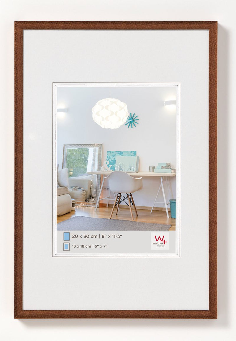 Walther new lifestyle - kunststof lijst - fotoformaat 20x30 cm - brons