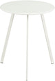 Mica decorations m seatle bijzettafel voor buiten - salontafel rond - plantentafel en koffietafel - h45 x d38 cm - ijzer - wit