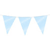 Party vlaggenlijn baby blauw | 6 stuks