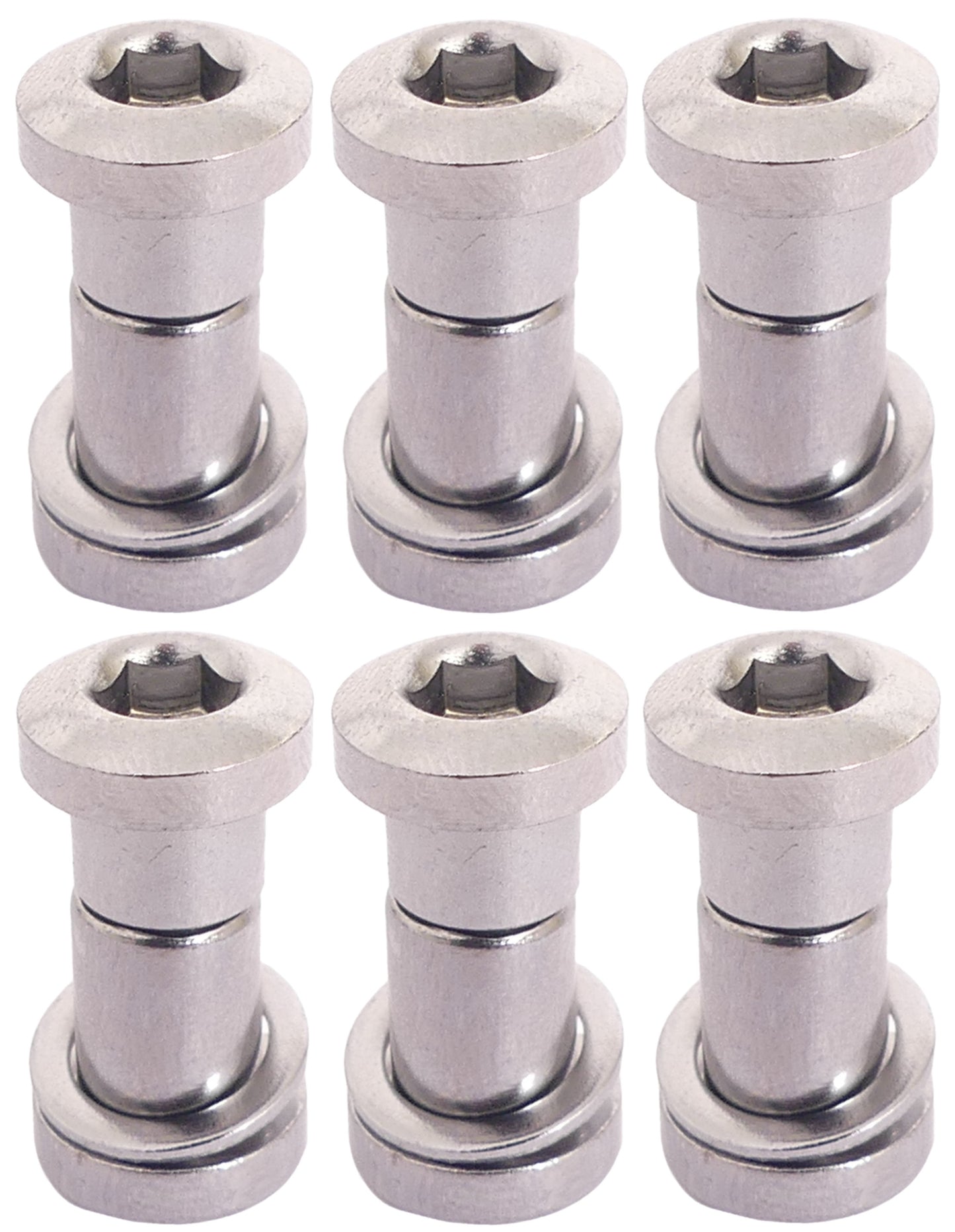 Bofix zadelpenbout inbus 19 mm - chroom (6 stuks)