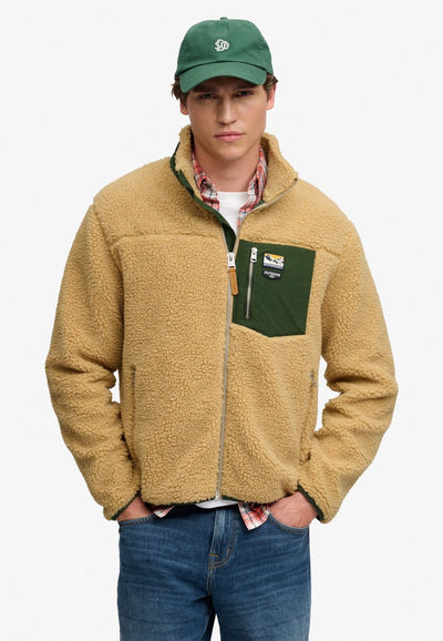 Superdry - mountain full zip fleece - heren - hoodies