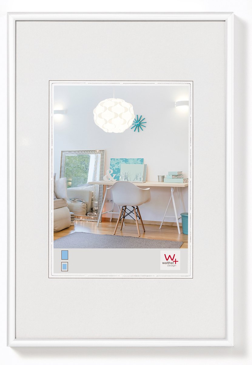 Walther new lifestyle - kunststof lijst - fotoformaat 30x40 cm - wit