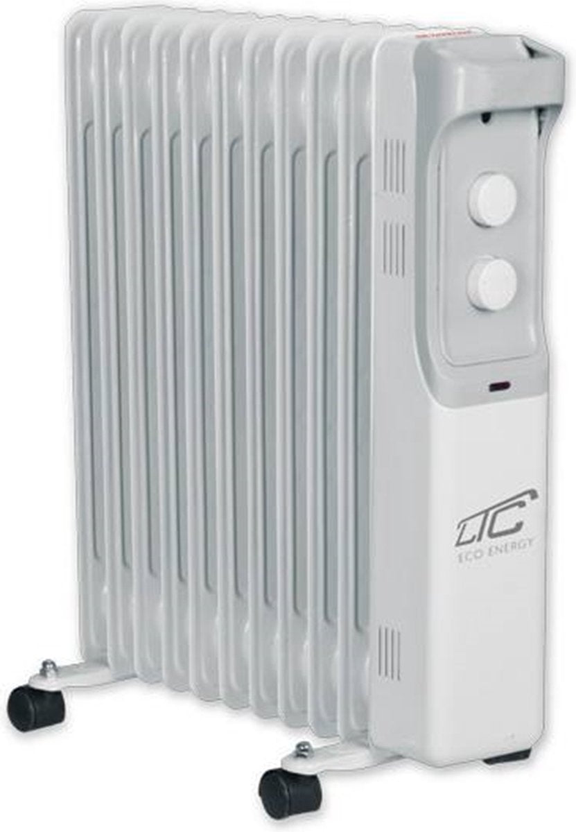 Ltc - elektrische olieverwarming 11 vinnen 2500w - wit