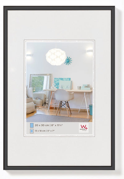 Walther new lifestyle - kunststof lijst - fotoformaat 40x60 cm - zwart