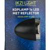Ikzi koplamp retro jr 1x led - zwart