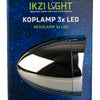 Koplamp Ikzi led retro chroom