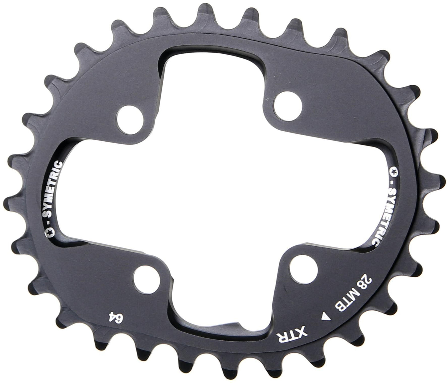 O.symetric kettingblad chain ring 28t alu black