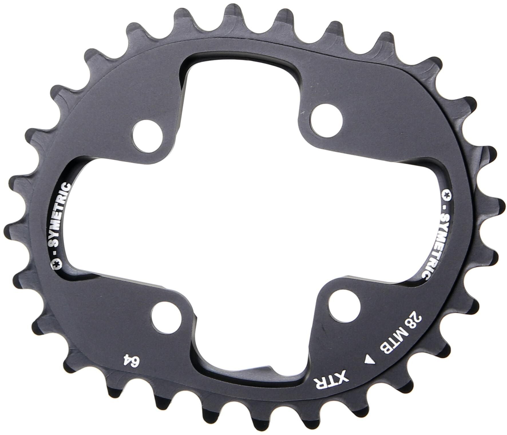 O.symetric kettingblad chain ring 28t alu black