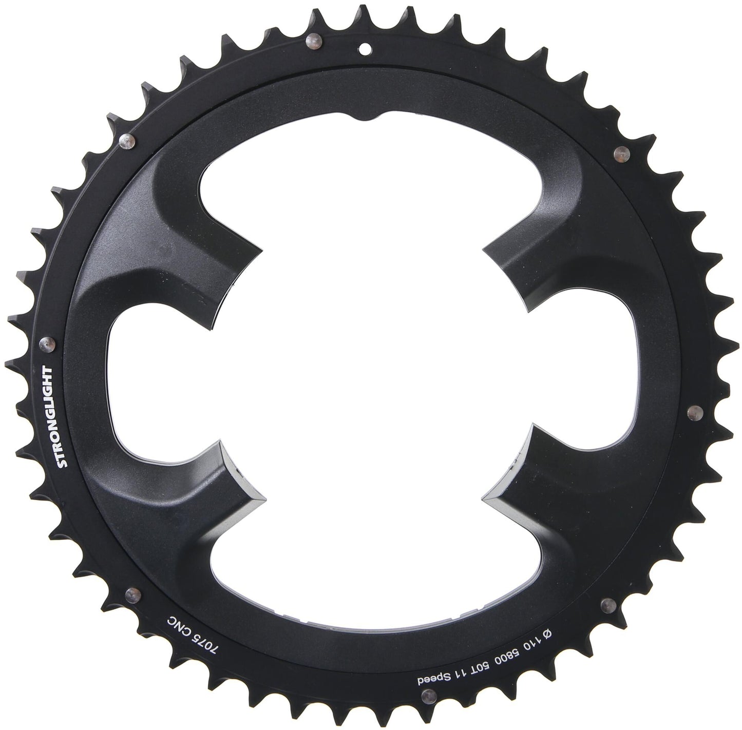 Stronglight kettingblad chain ring strongl. 50t outer alu black