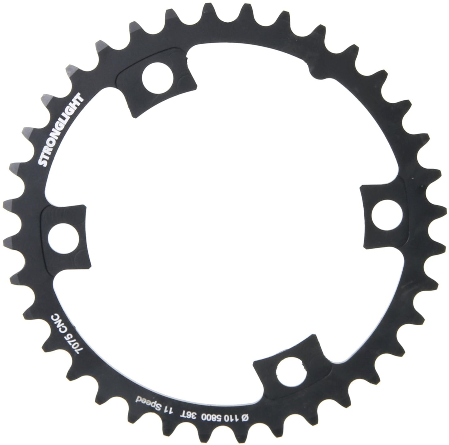 Stronglight kettingblad chain ring strongl. 36t inner alu black