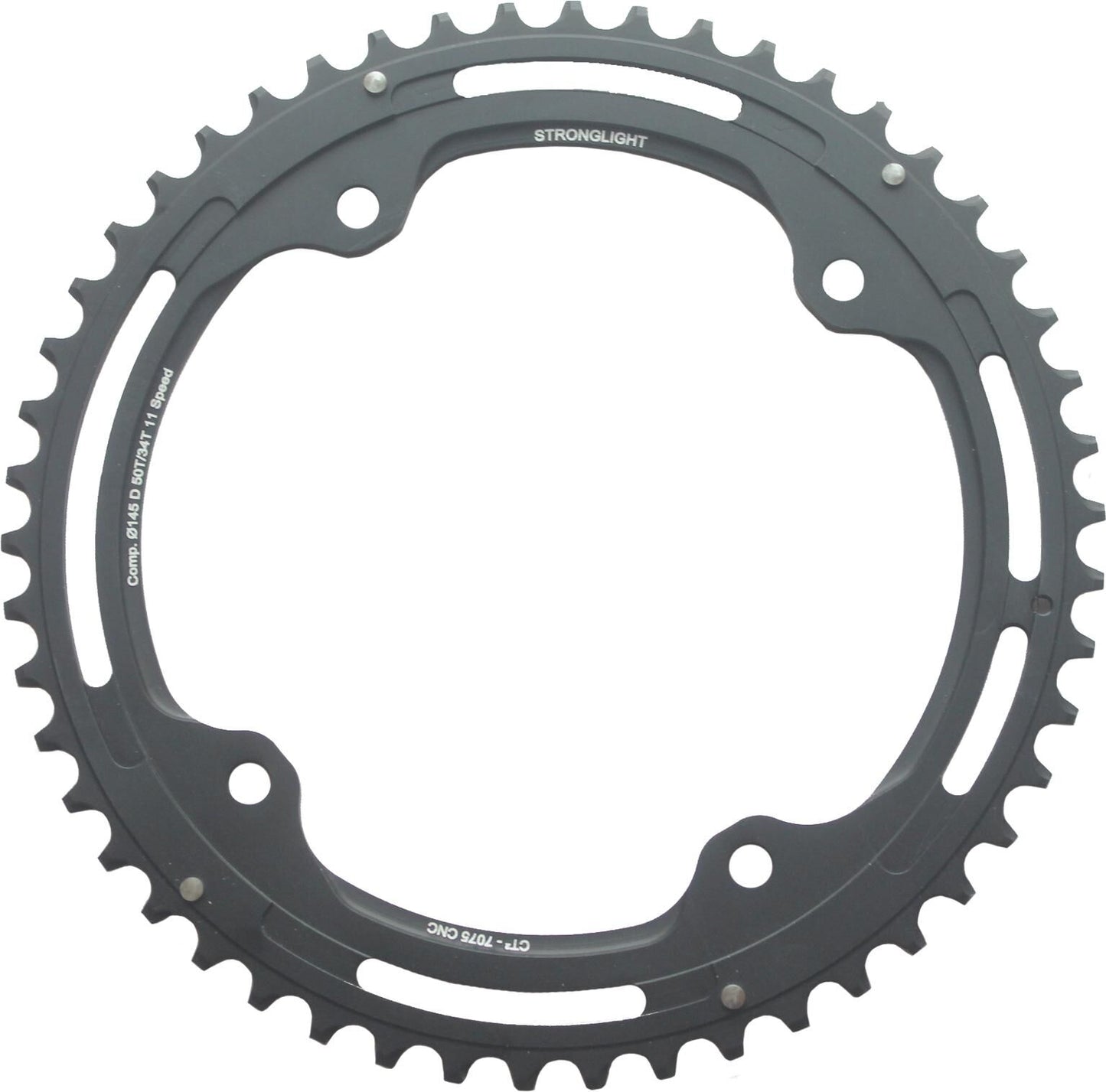 Stronglight kettingblad ct2 chain ring strongl. ct2 50t outer cer.-tefl.coat.