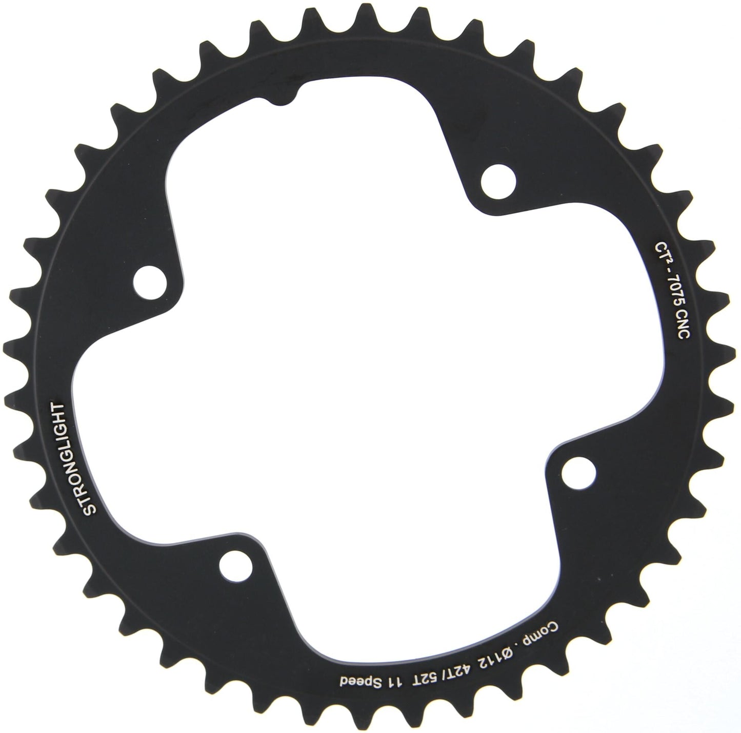 Stronglight kettingblad ct2 chain ring strongl. ct2 42t inner cer.-tefl.coat.