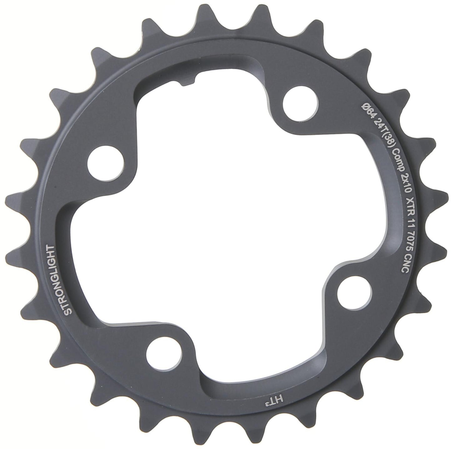 Stronglight mtb kettingblad ht3 mod. 17 chain ring strongl. ht3 24t inner alu black