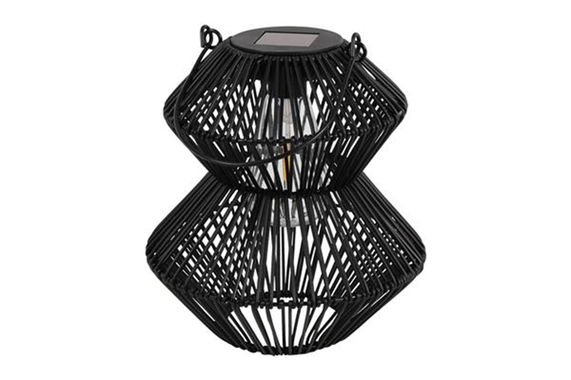 Countryfield solar lantaarn onora-pearl s zwart 8x21x23cm