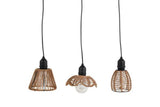 Countryfield led hanglamp onora bruin 3 assorti 4,5x9x16cm - afbeelding 1
