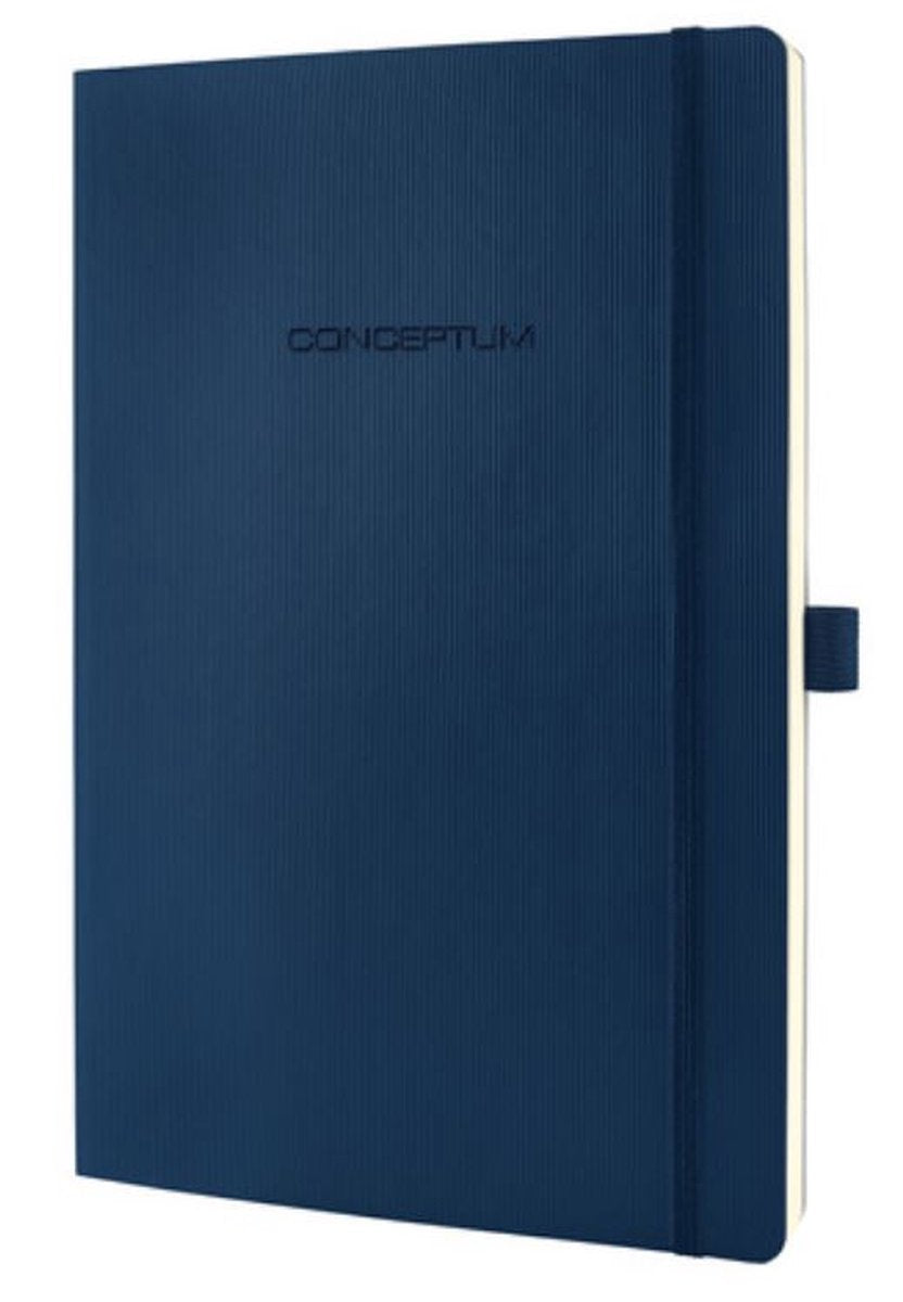 Sigel notitieboek conceptum pure a4 softcover blauw 194 pagina's 80 grams lijn