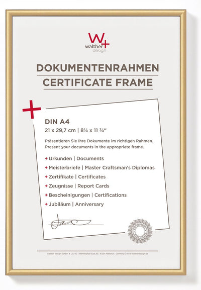 Walther new lifestyle - kunststof lijst - fotoformaat 21x29,7 cm (din a4) - brons